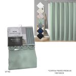 CORTINA P/BAÑO PREMIUM 180X180CM (BH-A-22)