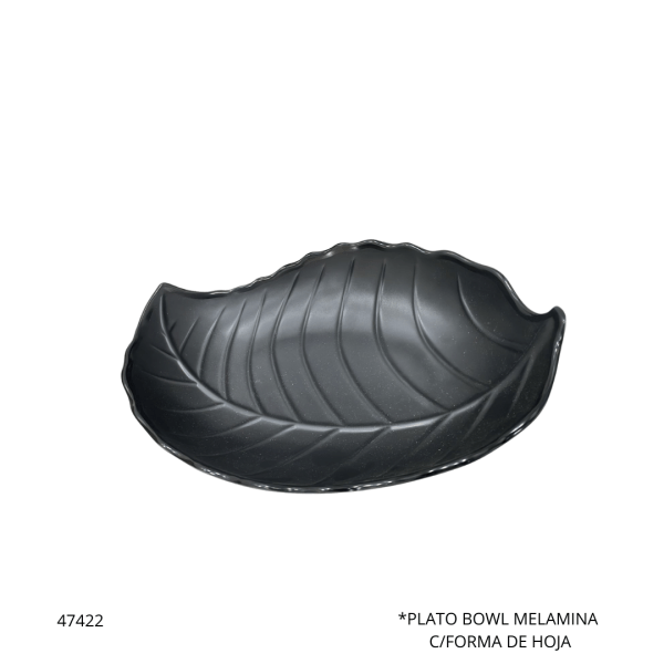 PLATO BOWL MELAMINA C/FORMA DE HOJA (F715-006)