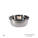BOWLS  HONDO INOX INSN 38CM AGLA
