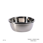 BOWLS  HONDO INOX INSN 40CM AGLA