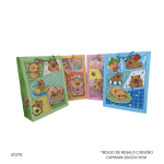 BOLSO DE REGALO C/DISEÑO CAPIBARA 26X32X10CM (YXL-1571M)