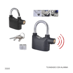 CANDADO CON ALARMA 110DBA L-2253-N