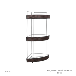 ESQUINERO PARA BAÑO DE METAL (F555-021)