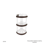 ESQUINERO P/BAÑO DE METAL 3NIVELES (F555-022)
