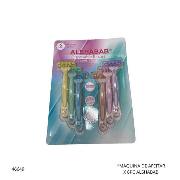 MAQUINA DE AFEITAR X 6PC ALSHABAB (F-11684)
