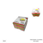 ANOTADOR  COLORIDO 500 HOJAS G-1877