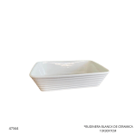 BUDINERA BLANCA DE CERAMICA 30CM (ZS3045)
