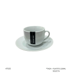 TAZA + PLATITO 220ML SELECTA 276019