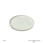 PLATO CERAMICA BLANCO 20CM (35017)