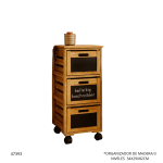 ORGANIZADOR DE MADERA/3 NIVELES (35745)