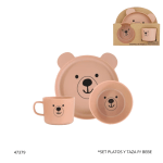 SET PLATOS Y TAZA P/ BEBE (35974) (3PC)