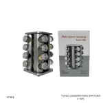 JUEGO DE CONDIMENTERO GIRATORIO X 16PC (36019)