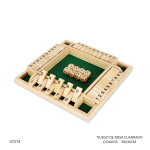 JUEGO DE MESA CUADRADO C/DADOS (TT-2181-4)