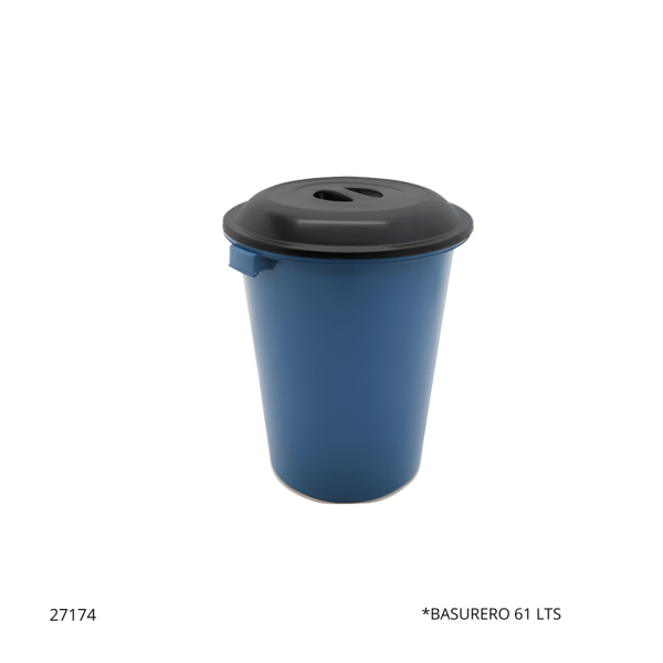 BASURERO 61 LTS INPLAST