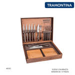 JUEGO DE CHURRAZCO 15PCS TRAMONTINA (21198/970)