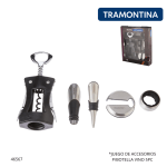 JUEGO DE ACCESORIOS PARA BOTELLA DE VINO 5PCS TRAMONTINA (25999/011)