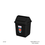 BASURERO 5LTS TAPA VAIVEN SANREMO SR2205/20