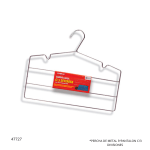 PERCHA DE METAL P/PANTALON C/3 DIVISIONES NIQUELAR 064