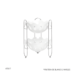 FRUTERA DE MESA BLANCO 2 NIVELES NIQUELART (309-4)