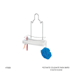 ESTANTE COLGANTE PARA BAÑO NIQUELART (348-4)