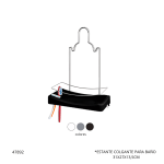 ESTANTE COLGANTE PARA BAÑO NIQUELART (348-7)