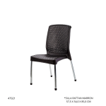SILLA RATTAN MARRON NIQUELART (386-14)