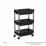 ORGANIZADOR 3 NIVELES TIPO RATTAN NIQUELART (398-7)