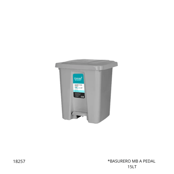 BASURERO MB A PEDAL 15LT 0761