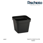 MACETA FLORATTA N°26 NEGRO RISCHIOTO