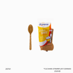 CUCHARA STRAWPLAST DORADO 20UNID