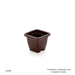 MACETA CUADRADA CAFE PLASMONT 650ML 0554