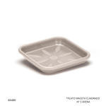 PLATO MACETA CUADRADO Nº 3 ARENA 0844