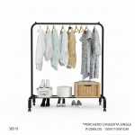 PERCHERO C/RUEDITA SINGLE ROD TW:601 P/25KILOS (BH8277)