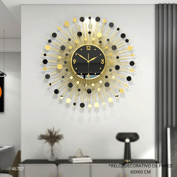 RELOJ DECORATIVO DE PARED 60X60 CM (BH9107)