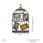 PORTA RETRATO FAMILY JAULA AVES (JPXK17G)