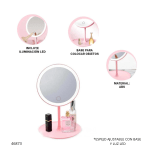 ESPEJO AJUSTABLE CON BASE Y LUZ LED (VCBC-5)