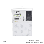 CORTINA  P/ BAÑO 180CMX180CM SHOWER YL180-3