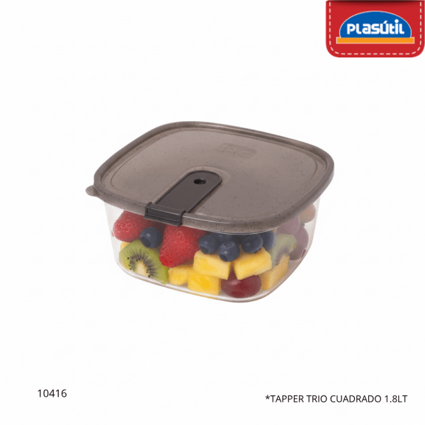 TAPPER TRIO CUADRADO 1.8LT PLASUTIL 5994