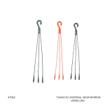 GANCHO UNIVERSAL 40CM MARRON-VERDE-GRIS GEMPLAST