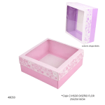 CAJA REGALO C/VISOR DISEÑO 25X25X10CM (PK021)