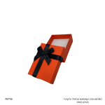 CAJITA 7X9CM NARANJA CON MOÑO PARA JOYAS (CY-8)