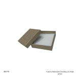 CAJITA 9X9X3CM CON BRILLOS PARA JOYAS (CY-12)