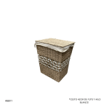 CESTO 42CM DE YUTE Y HILO BLANCO (9503-16)