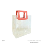 BOLSO PLASTICO 22X25X11CM MANIJA CUADRADO (10708-10)