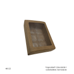 CAJA KRAFT CON VISOR Y 6 DIVISORIAS (6 CAV)