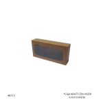 CAJA KRAFT CON VISOR 6.5X13.5X3CM