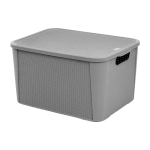CAJA ORGANIZADORA GRIS 36.5X47.5X28CM PLASNEW (2076)