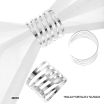 ANILLO P/SERVILLETA PLATEADO (D24992-8)