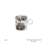TAZA DOBLE FONDO C/FLORES SECAS 80ML (782-6)