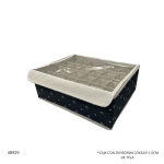 CAJA CON 24 DIVISORIAS 23X32X11.5CM DE TELA (35764-2)